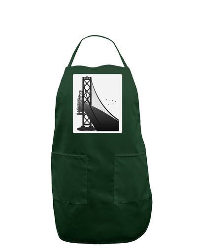 San Francisco Bay Bridge Panel Dark Adult Apron-Bib Apron-TooLoud-Hunter-One-Size-Davson Sales