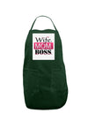 Wife Mom Boss Panel Dark Adult Apron-Bib Apron-TooLoud-Hunter-One-Size-Davson Sales