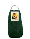 Lion Watercolor 4 Panel Dark Adult Apron-Bib Apron-TooLoud-Hunter-One-Size-Davson Sales