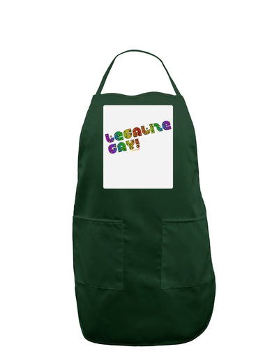 Legalize Gay - Rainbow Panel Dark Adult Apron-Bib Apron-TooLoud-Hunter-One-Size-Davson Sales