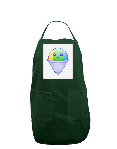 Cute Shaved Ice Panel Dark Adult Apron by TooLoud-Bib Apron-TooLoud-Hunter-One-Size-Davson Sales