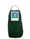 UFO Stopping At an Out-house Panel Dark Adult Apron by TooLoud-Bib Apron-TooLoud-Hunter-One-Size-Davson Sales