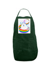 Magical Horn Rainbow Unicorn Panel Dark Adult Apron-Bib Apron-TooLoud-Hunter-One-Size-Davson Sales