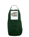 TooLoud Whiskey Is My Spirit Animal Panel Dark Adult Apron-Bib Apron-TooLoud-Hunter-One-Size-Davson Sales