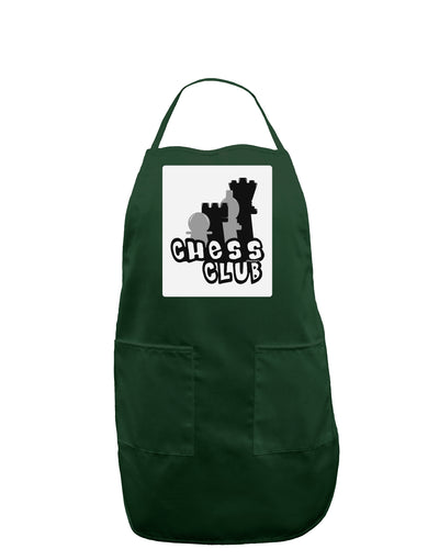 Chess Club Panel Dark Adult Apron by TooLoud-Bib Apron-TooLoud-Hunter-One-Size-Davson Sales