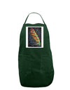 Rainbow Feather Panel Dark Adult Apron-Bib Apron-TooLoud-Hunter-One-Size-Davson Sales