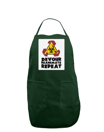 Devour Reanimate Repeat Panel Dark Adult Apron by TooLoud-Bib Apron-TooLoud-Hunter-One-Size-Davson Sales