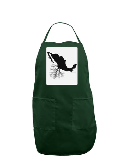 Mexican Roots Design Panel Dark Adult Apron by TooLoud-Bib Apron-TooLoud-Hunter-One-Size-Davson Sales