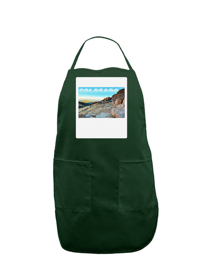 CO Rockies View with Text Panel Dark Adult Apron-Bib Apron-TooLoud-Hunter-One-Size-Davson Sales