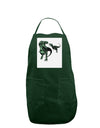 Jurassic Dinosaur Design 1 Panel Dark Adult Apron by TooLoud-Bib Apron-TooLoud-Hunter-One-Size-Davson Sales