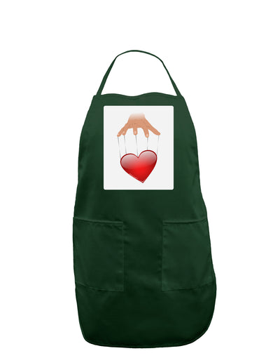 Heart on Puppet Strings Panel Dark Adult Apron-Bib Apron-TooLoud-Hunter-One-Size-Davson Sales