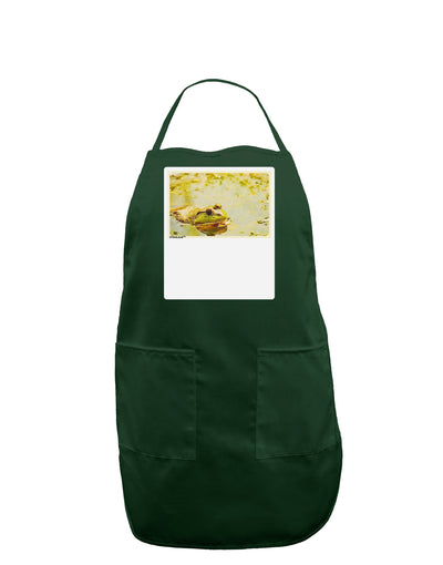 Bullfrog In Watercolor Panel Dark Adult Apron by TooLoud-Bib Apron-TooLoud-Hunter-One-Size-Davson Sales