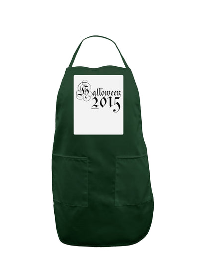 Halloween Current Year Script Text Panel Dark Adult Apron-Bib Apron-TooLoud-Hunter-One-Size-Davson Sales