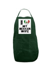 I Heart My Mexican Wife Panel Dark Adult Apron by TooLoud-Bib Apron-TooLoud-Hunter-One-Size-Davson Sales