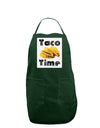 Taco Time - Mexican Food Design Panel Dark Adult Apron by TooLoud-Bib Apron-TooLoud-Hunter-One-Size-Davson Sales