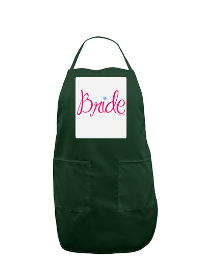 Bride Design - Diamond - Color Panel Dark Adult Apron-Bib Apron-TooLoud-Hunter-One-Size-Davson Sales