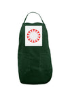 Watercolor Peppermint Panel Dark Adult Apron-Bib Apron-TooLoud-Hunter-One-Size-Davson Sales