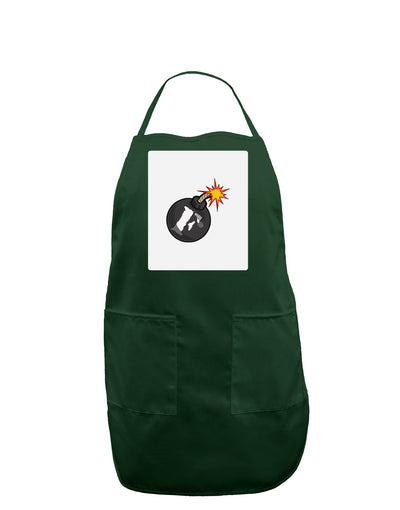 F-Bomb Funny Panel Dark Adult Apron by TooLoud-Bib Apron-TooLoud-Hunter-One-Size-Davson Sales