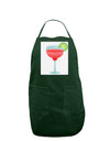 Red Margarita with Lime - Cinco de Mayo Panel Dark Adult Apron by TooLoud-Bib Apron-TooLoud-Hunter-One-Size-Davson Sales