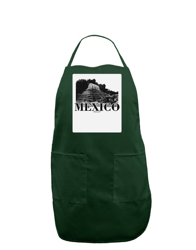 Mexico - Temple No 2 Panel Dark Adult Apron-Bib Apron-TooLoud-Hunter-One-Size-Davson Sales