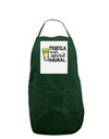 Tequila Is My Spirit Animal Panel Dark Adult Apron-Bib Apron-TooLoud-Hunter-One-Size-Davson Sales