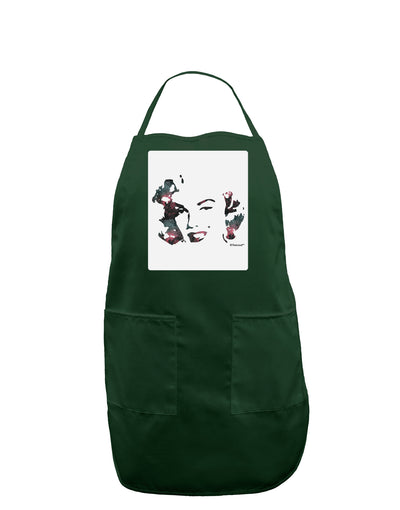 Marilyn Monroe Galaxy Design and Quote Panel Dark Adult Apron by TooLoud-Bib Apron-TooLoud-Hunter-One-Size-Davson Sales