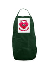 My First Valentine's Day Panel Dark Adult Apron-Bib Apron-TooLoud-Hunter-One-Size-Davson Sales