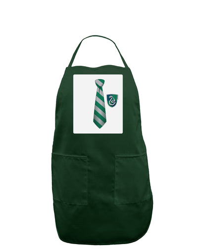 Wizard Tie Green and Silver Panel Dark Adult Apron-Bib Apron-TooLoud-Hunter-One-Size-Davson Sales