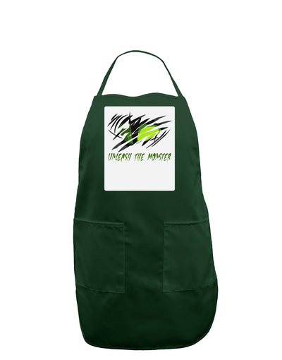 Unleash The Monster Panel Dark Adult Apron-Bib Apron-TooLoud-Hunter-One-Size-Davson Sales