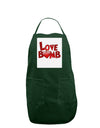 Love Bomb Text Panel Dark Adult Apron-Bib Apron-TooLoud-Hunter-One-Size-Davson Sales