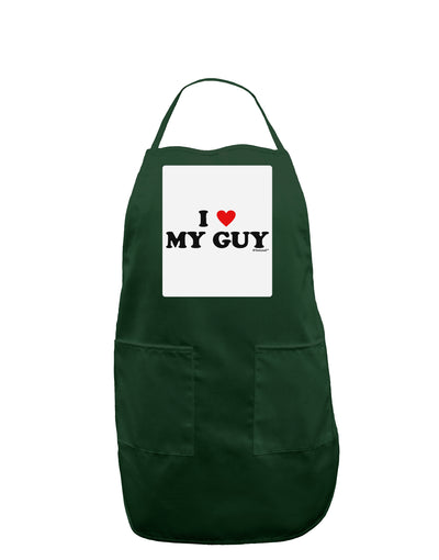 I Heart My Guy Panel Dark Adult Apron by TooLoud-Bib Apron-TooLoud-Hunter-One-Size-Davson Sales