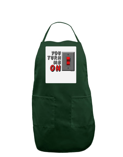 You Turn Me On Switch Panel Dark Adult Apron-Bib Apron-TooLoud-Hunter-One-Size-Davson Sales