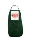 Super Cute Kawaii Hearts Panel Dark Adult Apron-Bib Apron-TooLoud-Hunter-One-Size-Davson Sales