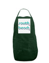 South Beach Color Scheme Design Panel Dark Adult Apron by TooLoud-Bib Apron-TooLoud-Hunter-One-Size-Davson Sales