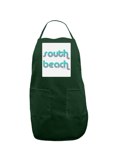 South Beach Color Scheme Design Panel Dark Adult Apron by TooLoud-Bib Apron-TooLoud-Hunter-One-Size-Davson Sales