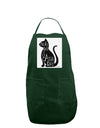 Every Day Is Caturday Cat Silhouette Panel Dark Adult Apron by TooLoud-Bib Apron-TooLoud-Hunter-One-Size-Davson Sales