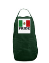 Mexican Pride - Mexican Flag Panel Dark Adult Apron by TooLoud-Bib Apron-TooLoud-Hunter-One-Size-Davson Sales