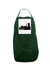 Seattle Skyline with Space Needle Panel Dark Adult Apron by TooLoud-Bib Apron-TooLoud-Hunter-One-Size-Davson Sales