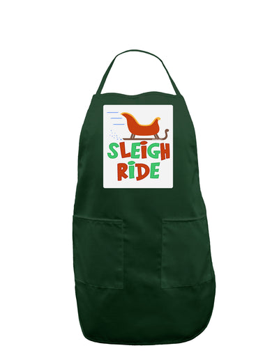 Sleigh Ride Color Panel Dark Adult Apron-Bib Apron-TooLoud-Hunter-One-Size-Davson Sales