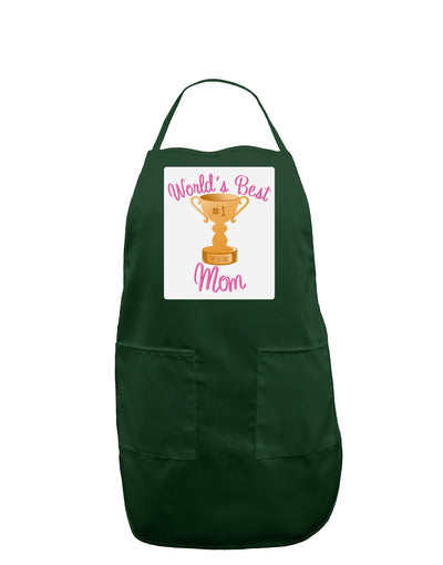 World's Best Mom - Number One Trophy Panel Dark Adult Apron-Bib Apron-TooLoud-Hunter-One-Size-Davson Sales