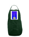 Solo Jellyfish Watercolor Panel Dark Adult Apron-Bib Apron-TooLoud-Hunter-One-Size-Davson Sales