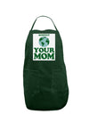 Respect Your Mom - Mother Earth Design - Color Panel Dark Adult Apron-Bib Apron-TooLoud-Hunter-One-Size-Davson Sales
