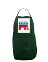 Republican Bubble Symbol Panel Dark Adult Apron-Bib Apron-TooLoud-Hunter-One-Size-Davson Sales