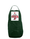 V Is For Vodka Panel Dark Adult Apron-Bib Apron-TooLoud-Hunter-One-Size-Davson Sales