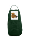 Silly Cartoon Horse Head Panel Dark Adult Apron-Bib Apron-TooLoud-Hunter-One-Size-Davson Sales