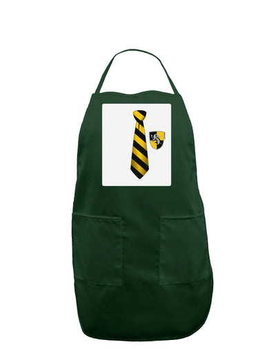 Wizard Tie Yellow and Black Panel Dark Adult Apron-Bib Apron-TooLoud-Hunter-One-Size-Davson Sales