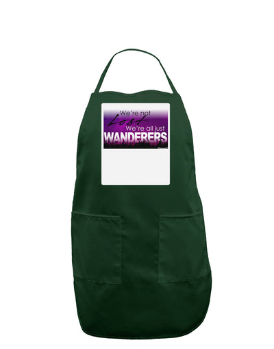 We're All Just Wanderers Panel Dark Adult Apron-Bib Apron-TooLoud-Hunter-One-Size-Davson Sales