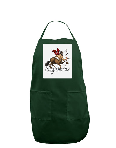 Sagittarius Color Illustration Panel Dark Adult Apron-Bib Apron-TooLoud-Hunter-One-Size-Davson Sales