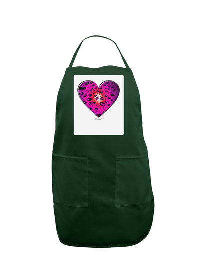 Water Droplet Heart Magenta Panel Dark Adult Apron by TooLoud-Bib Apron-TooLoud-Hunter-One-Size-Davson Sales