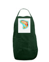 Rainbow Trout WaterColor Panel Dark Adult Apron-Bib Apron-TooLoud-Hunter-One-Size-Davson Sales